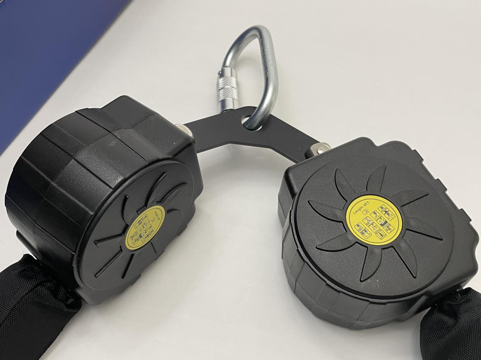 Fall Protection Retractable Lanyard - 6FT Dual Leg Self Retracting Lifeline | Dual Aluminum Hooks, Shock Absorber, for Roofing and Construction, OSHA & ANSI Compliant customer photo 1