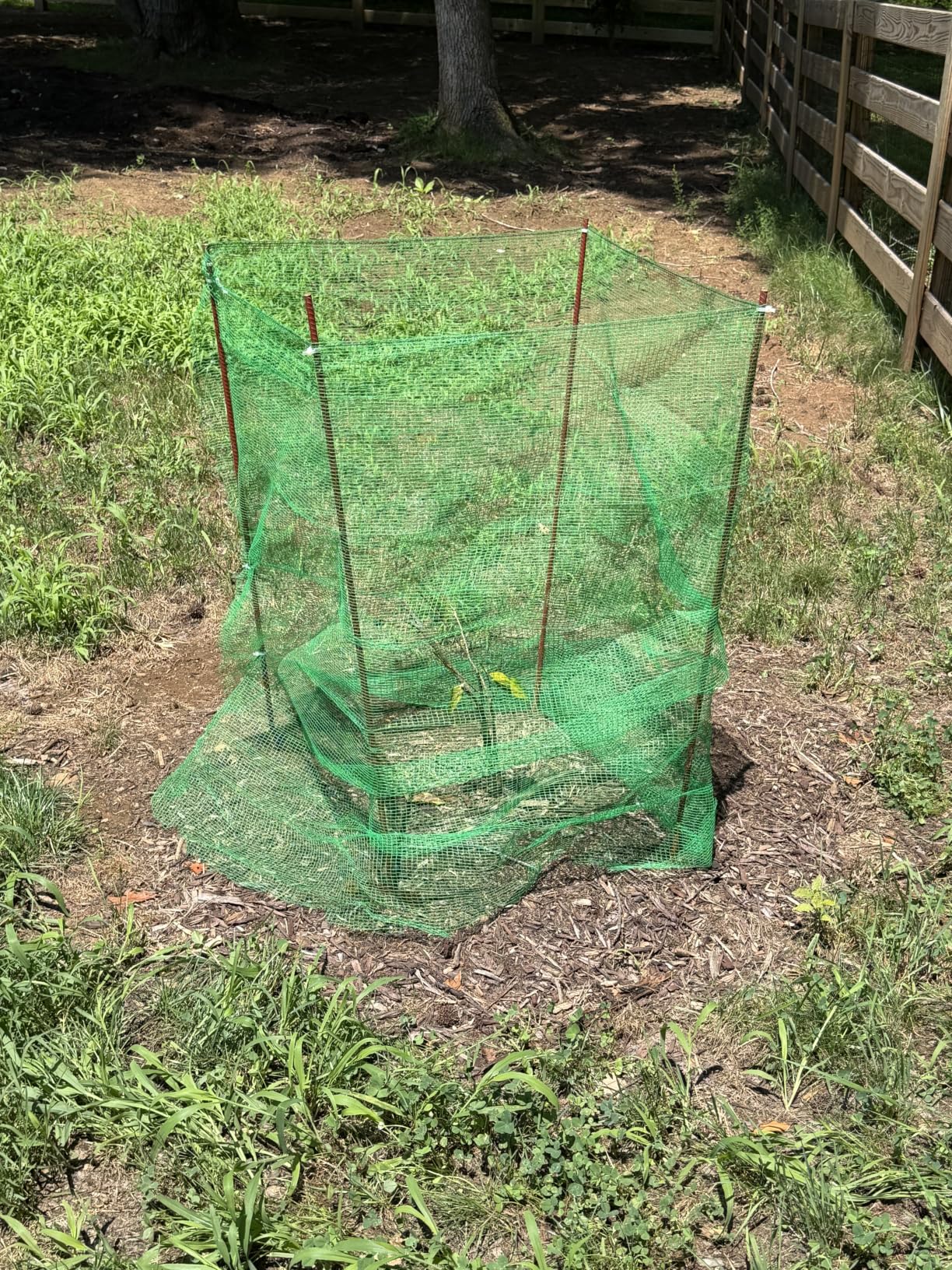 6.6x100ft Plastic Mesh Fencing, 0.4in Mesh Deer Fence | Green Garden Fence with Reinforced Double Black Edges, Heavy Duty Animal Barrier for Yard and Plant Protection customer photo 1
