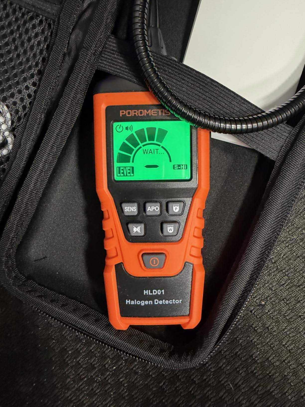 2 in 1 Rechargeable Halogen Detector POROMETISTO, High-Precision Chips | For CFCs, HFCCS, HFCS, HFOS, 2 Sensitivity Mode Refrigerant Leak Detector 3 Color And Alarm customer photo 2