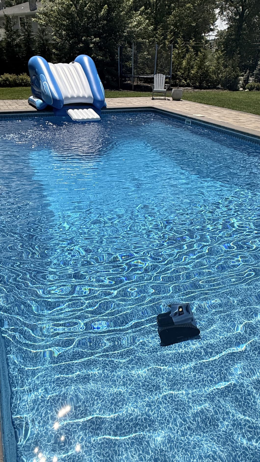 [2026 Release] Automatic Robotic Pool Vacuum for Inground & Above Ground Pools, Wall Climbing Pool Vacuum Cleaner, Cleans Floor, Walls, Waterline, Drain & Skimmer up to 2150 Sq. Ft., 190 Min customer photo 1