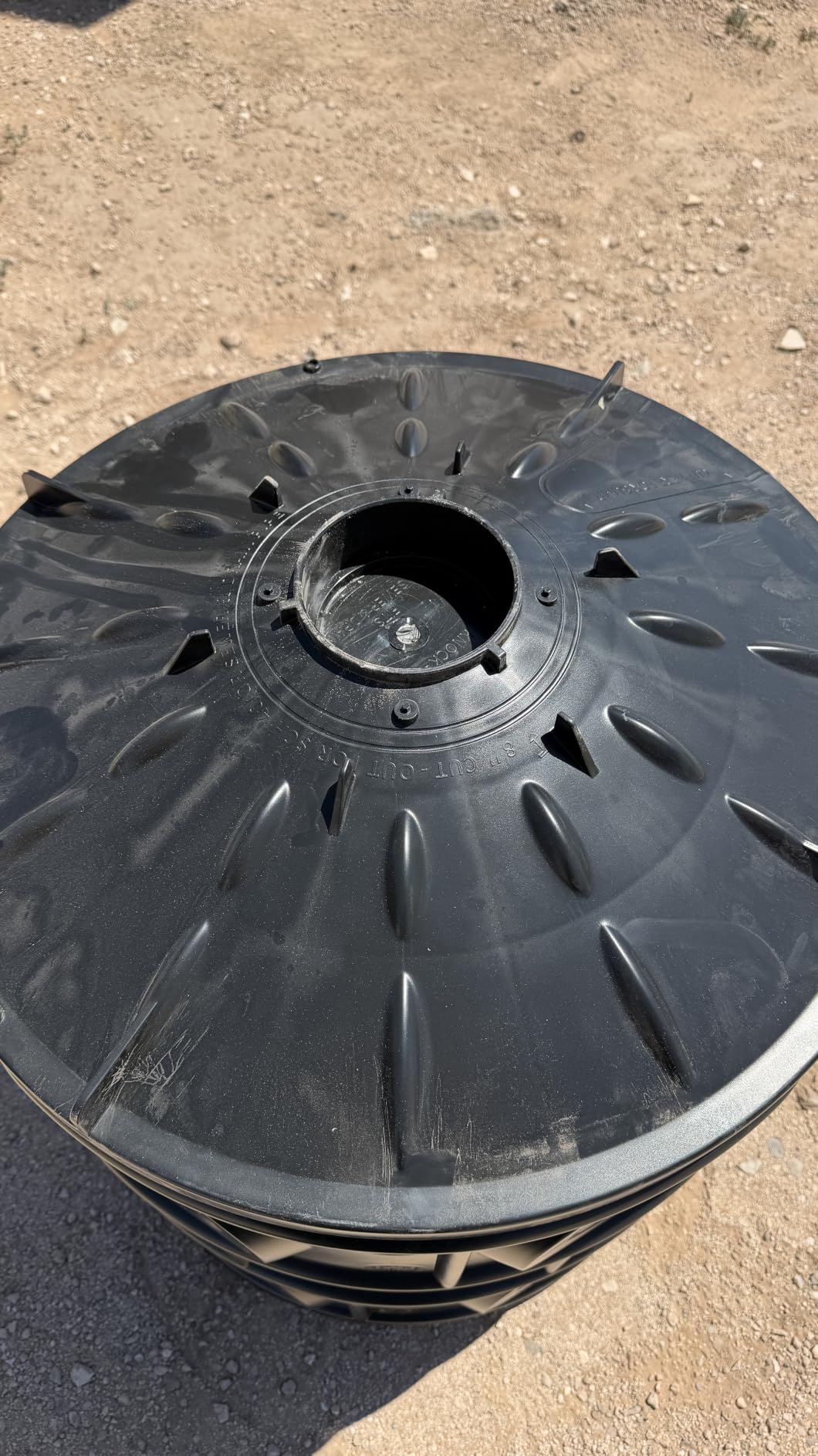 50 Gallon Stormwater Dry Well for Yard Drainage, Underground Stormwater Detention & Infiltration System, Modular Open-Bottom Dry Well Kit with 3 Side Panels, 1 Cover customer photo 2