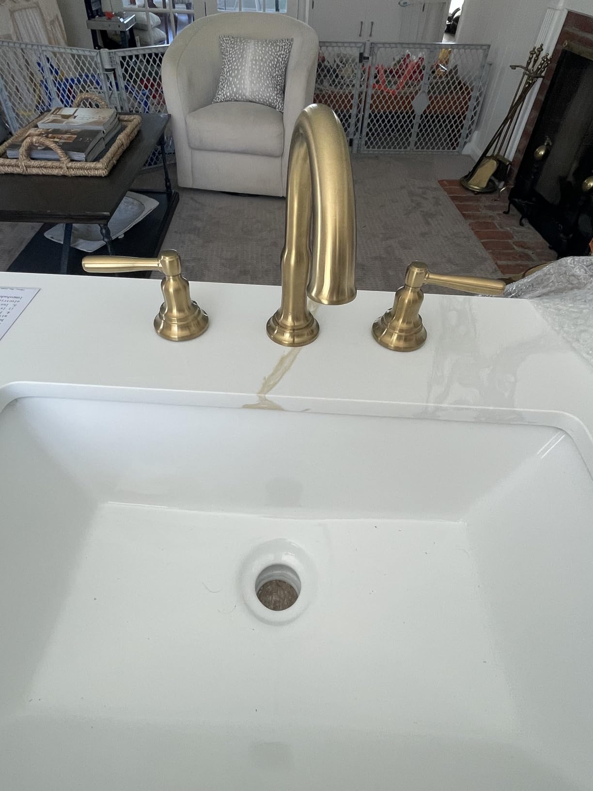 Delta Roe Brushed Nickel Bathroom Faucet 3 Hole, 8 Inch Widespread Bathroom Sink Faucet for Vanity, Push-Pop Drain Assembly, Stainless 35985LF-SS customer photo 2