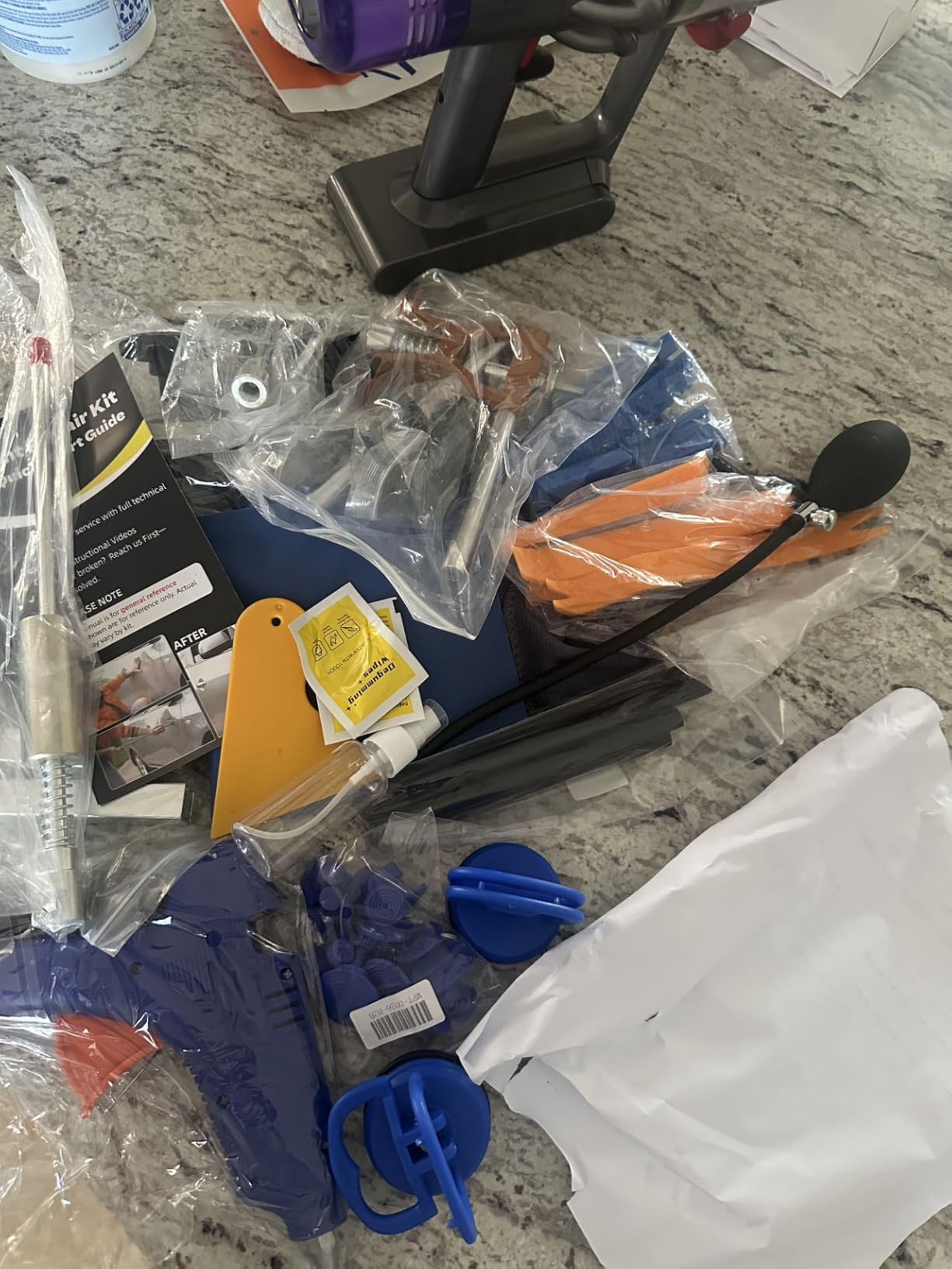 Professional Paintless Dent Repair Kit, Dent Puller Kit with Golden Lifter, Bridge Puller, Slide Hammer T-Bar, Suction Cup for Car Auto Body Hail Damage or Door Ding Removal customer photo 1