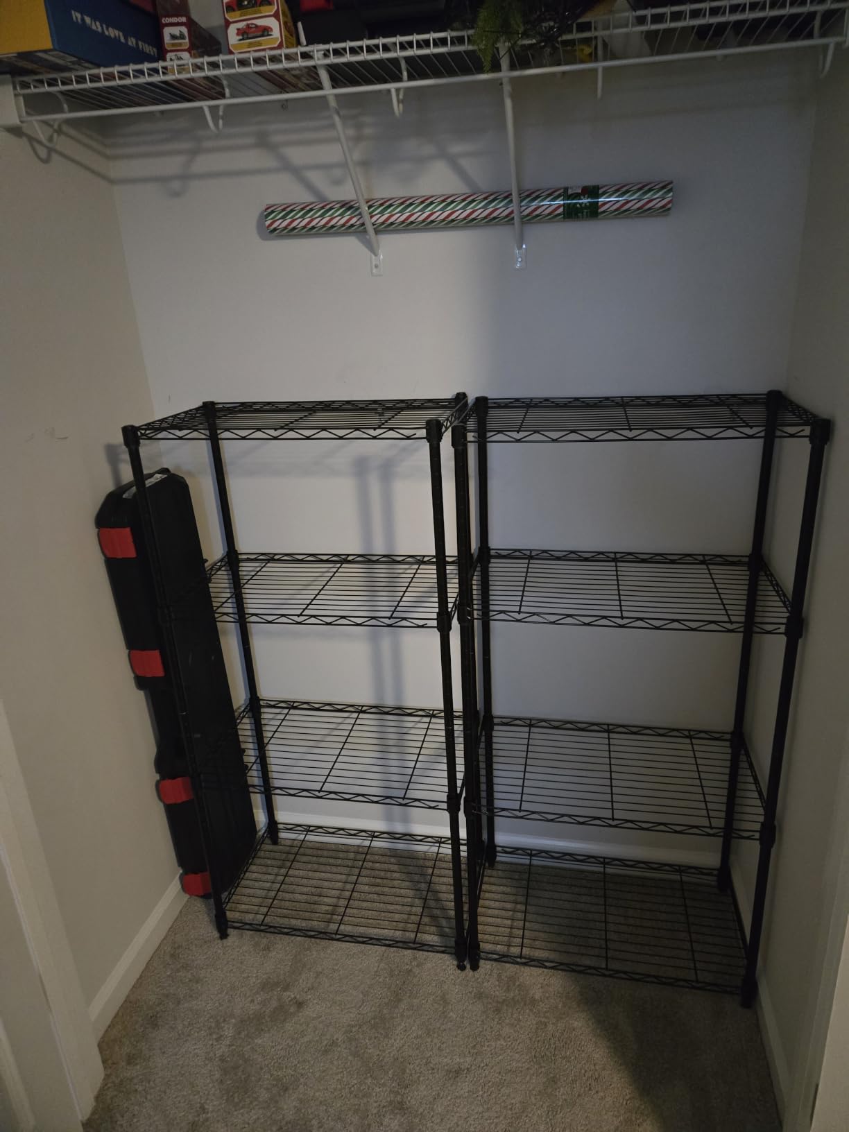 DUMOS 5-Tier Metal Wire Storage Shelves, Adjustable Standing Storage Rack Shelf, Heavy Duty Steel Shelving Unit Organizers for Kitchen Bathroom Pantry Garage, 23.2