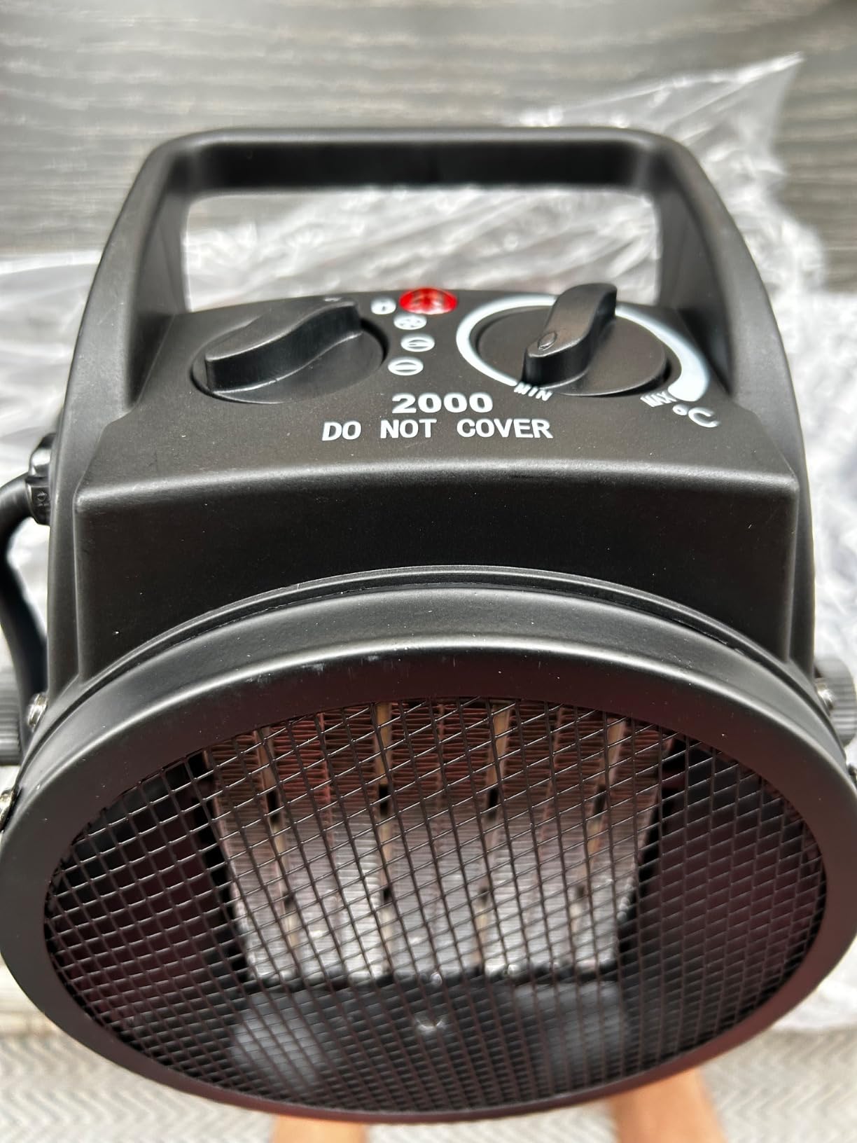 Greenhouse Heater with Thermostat, Auto Power Control with Digital Temperature Display, Fast Heating, Over Temperature Protection, Electric for Winter Plants, Grow Tent, Greenhouse, Flower Room, Patio customer photo 1