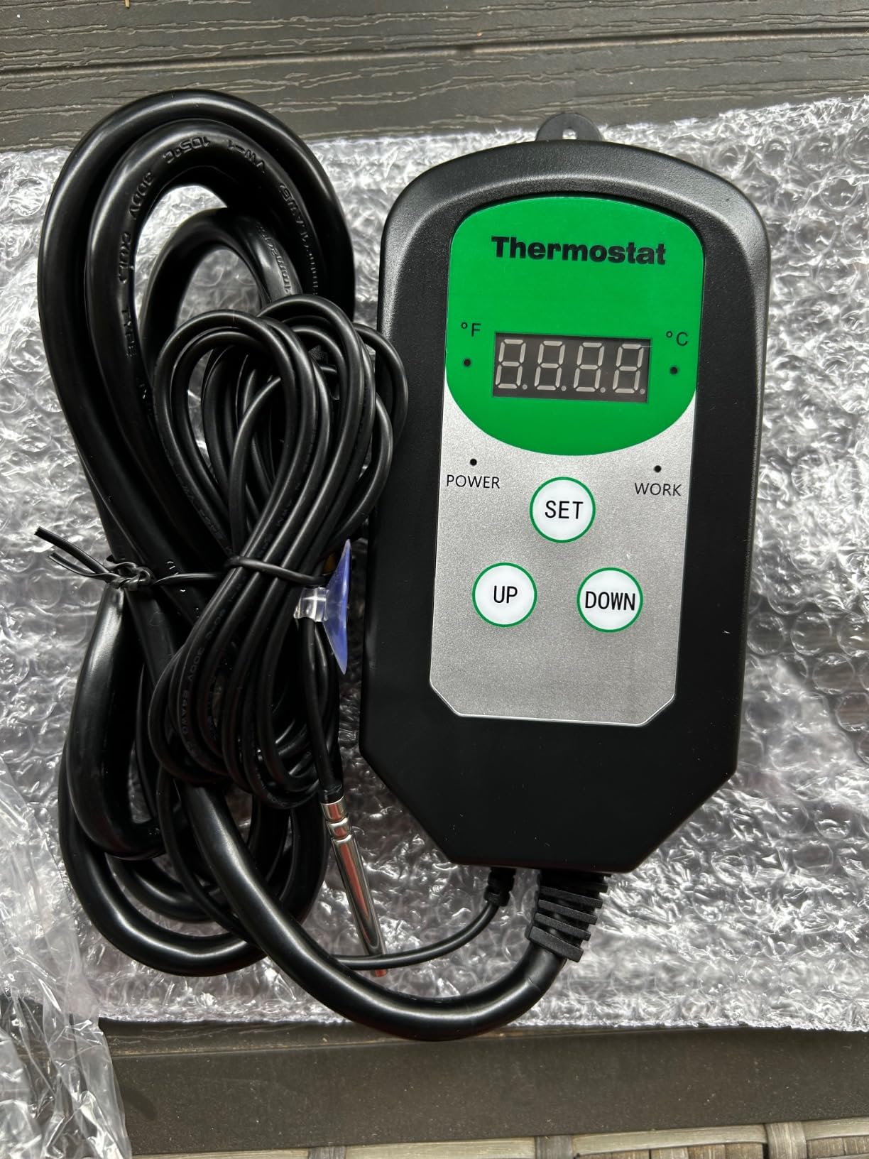 Greenhouse Heater with Thermostat, Auto Power Control with Digital Temperature Display, Fast Heating, Over Temperature Protection, Electric for Winter Plants, Grow Tent, Greenhouse, Flower Room, Patio customer photo 2