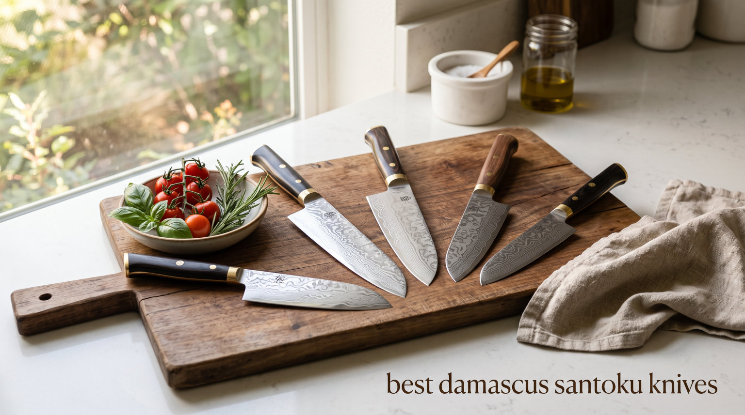 best damascus santoku knives