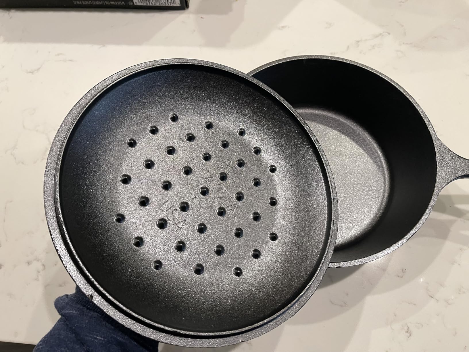 Lodge 3 Quart Pre-Seasoned Cast Iron Deep Skillet with Lid customer photo 1