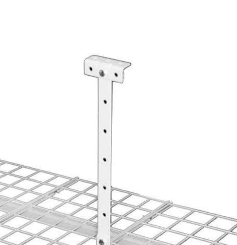 HyLoft Overhead Adjustable Garage Storage Rack, Heavy Duty Steel Garage Storage System, 45-Inch x 45-Inch, White customer photo 1
