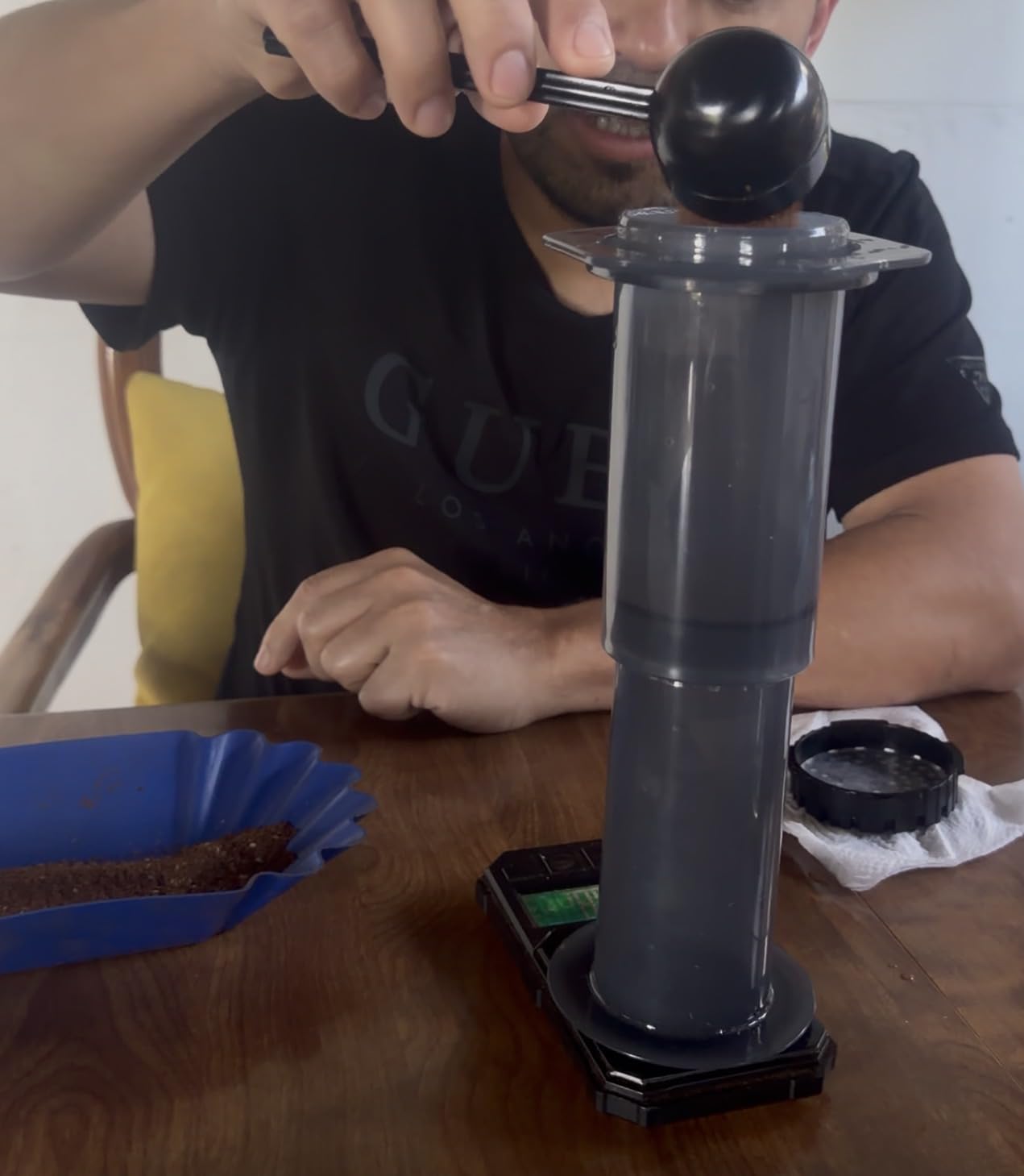 AeroPress Original Coffee Press, French Press, Pour-Over & Espresso Style | All-in-One Manual Coffee Maker, 2-Minute Brew, Less Bitterness, More Flavor, Portable, Travel & Camping customer photo 1