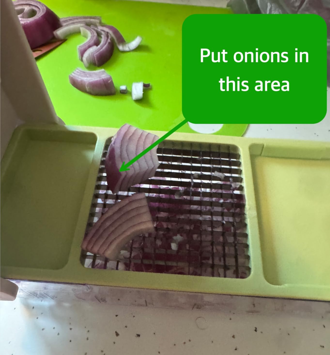 Vidalia Chop Wizard Vegetable Chopper - As Seen On TV Food Dicer with 2 Stainless Steel Blades, Large 2-Cup Container customer photo 1