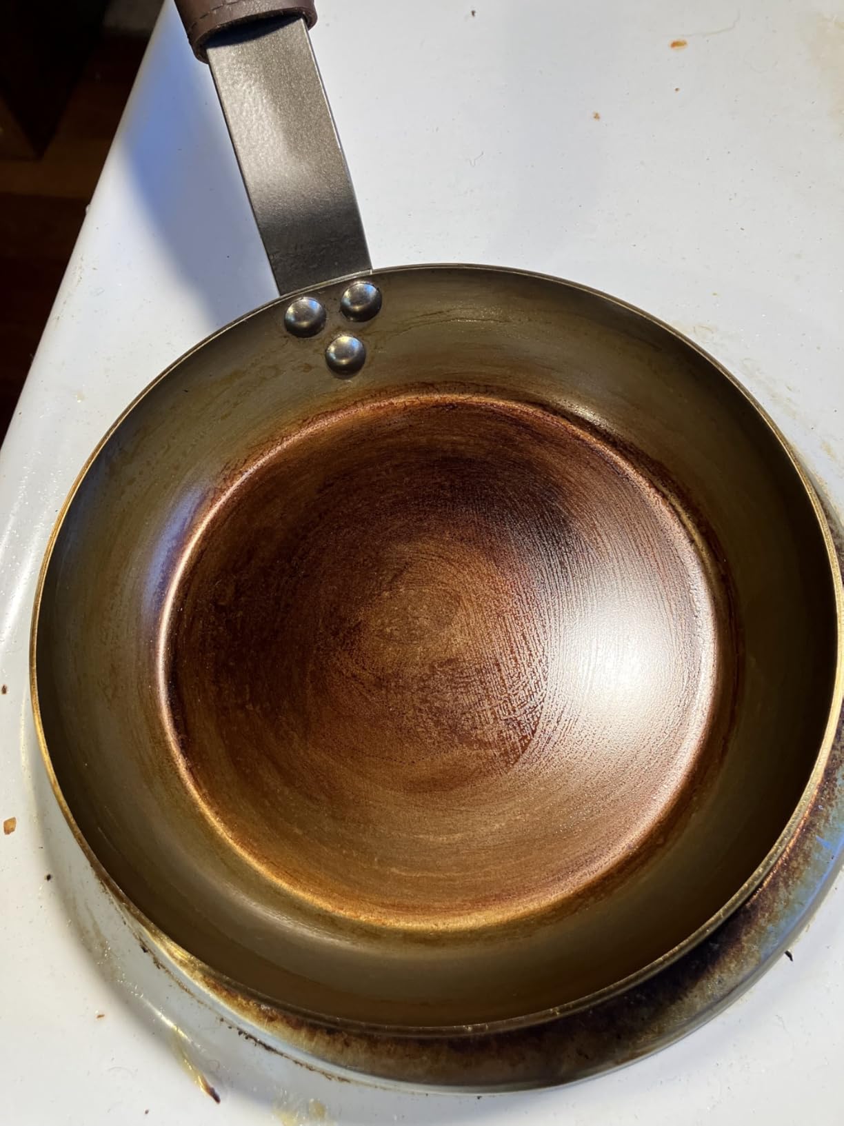 Mauviel M'Steel Black Carbon Natural Nonstick Frying Pan With Iron Handle, 7.9-in, Suitable For All Cooking Surfaces, Made in France customer photo 2