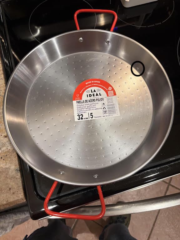 Garcima 15-Inch Carbon Steel Paella Pan, 38cm customer photo 2
