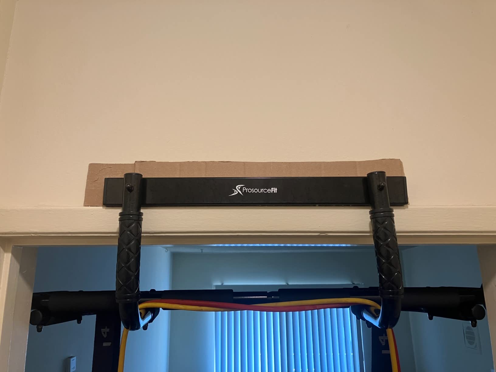 ProsourceFit Pull Up Bar for Multi Use Fitness & Home Gym Exercise customer photo 2