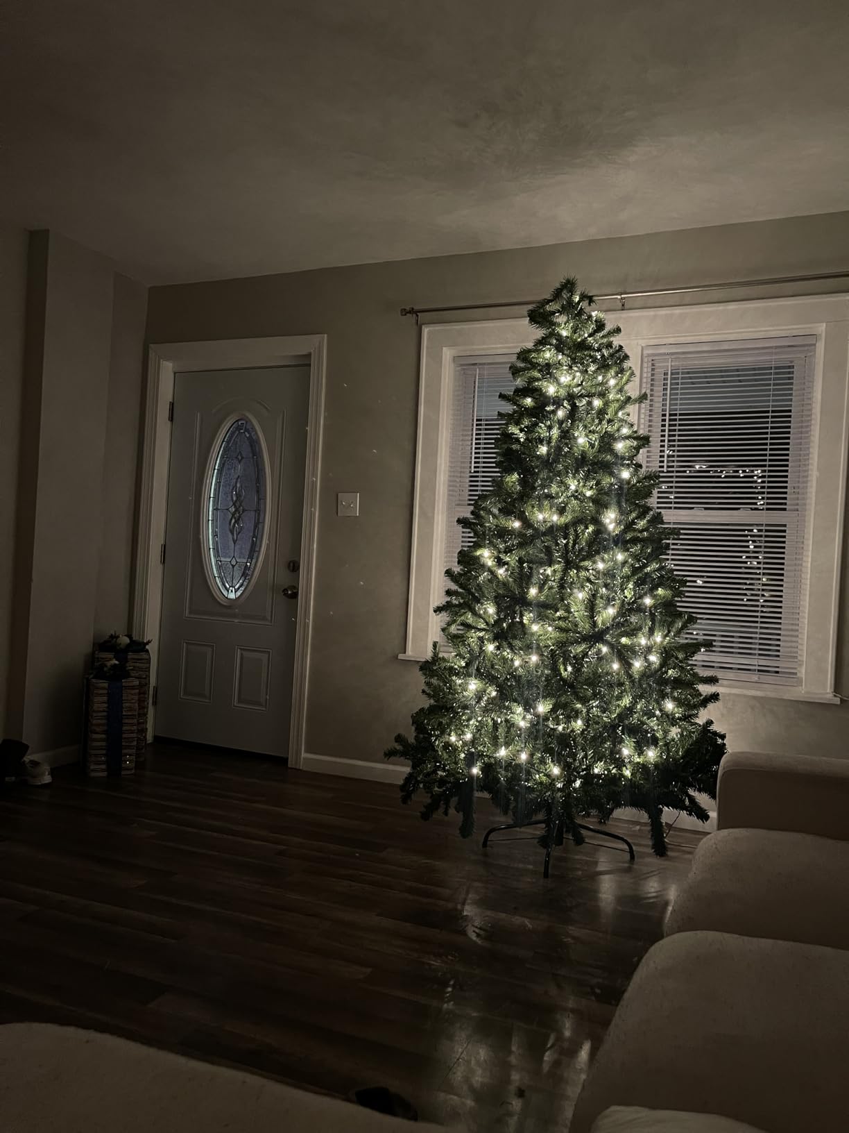 National Tree Company 7.5ft Unlit North Valley Spruce Christmas Tree | 1,346 Tips, Includes Stand, Artificial, Green customer photo 1