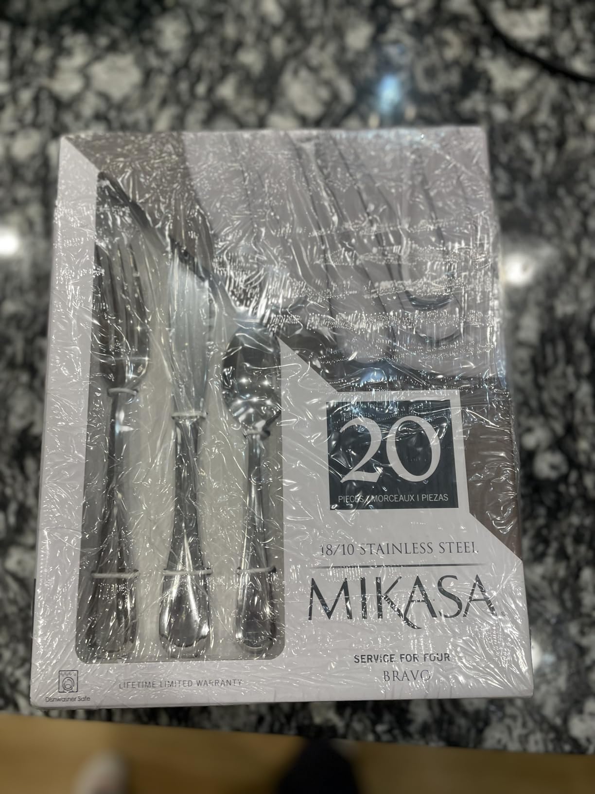 Mikasa Harmony 65-Piece Silverware Set for 12, 18/10 Stainless Steel Cutlery, Includes Serving Utensils Set customer photo 1
