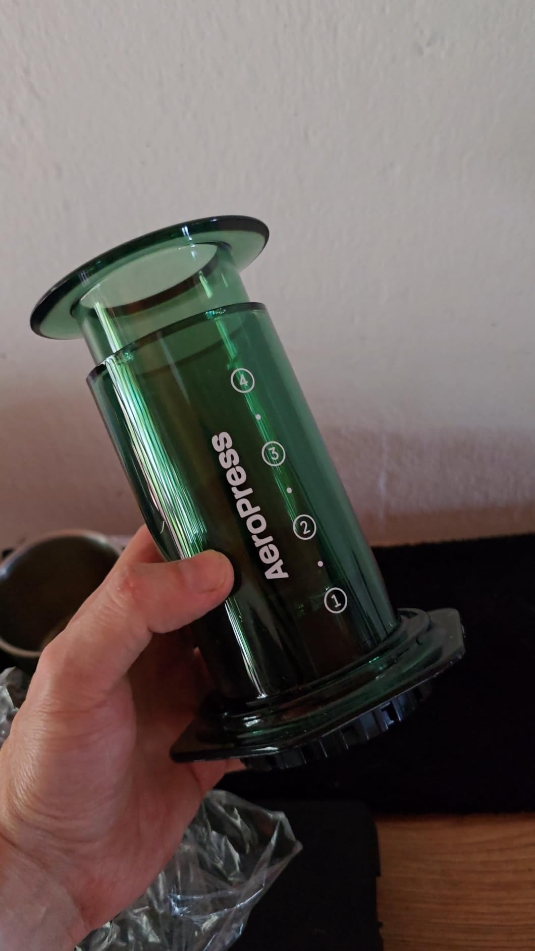 AeroPress Original Coffee Press - All-in-One French Press, Pour-Over & Espresso Style Manual Brewer, 2 Min Brew for Less Bitterness, More Flavor, Small Portable Coffee Maker, Travel & Camping customer photo 2