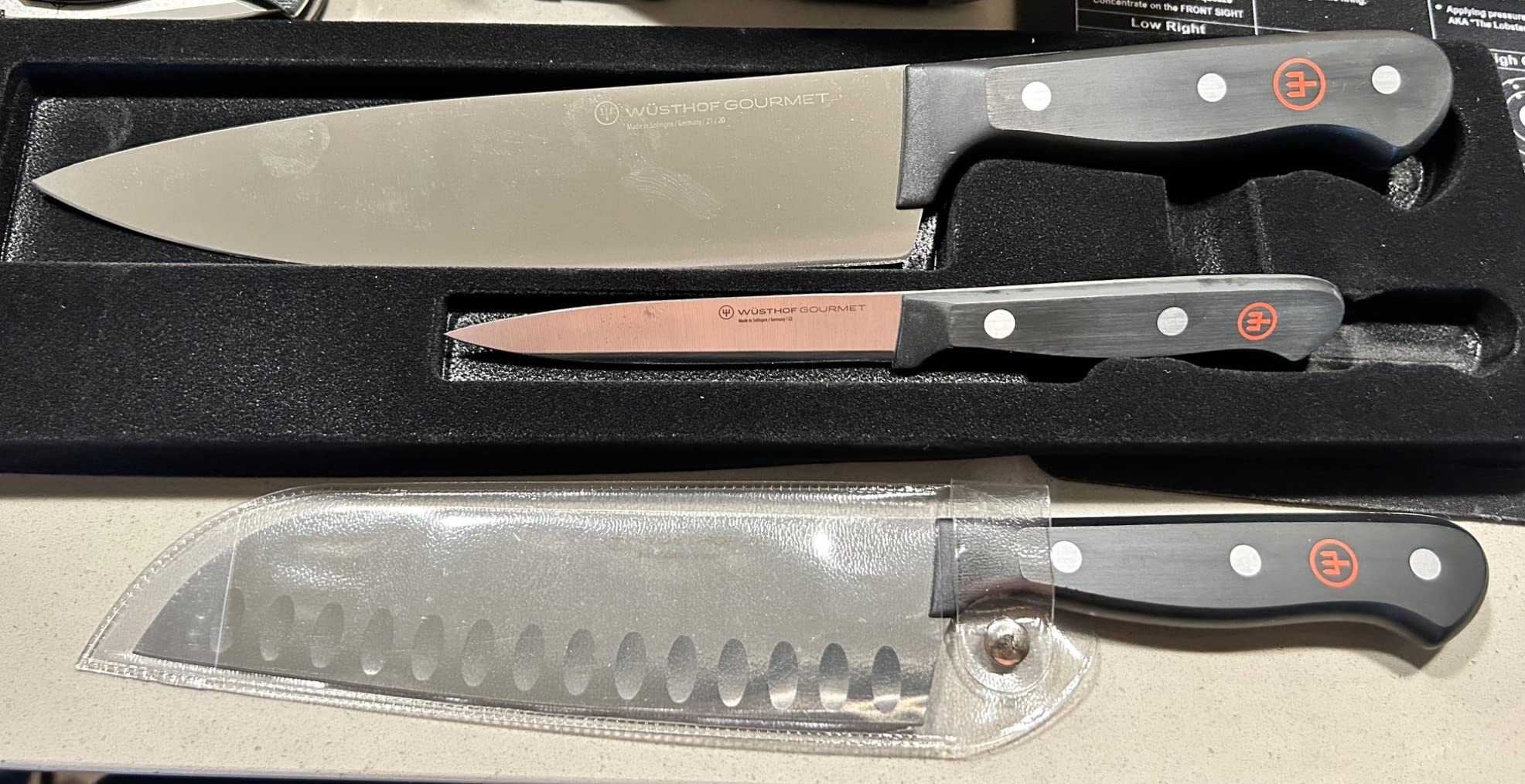 WÜSTHOF Gourmet 2-Piece Chef's Knife Set,Black customer photo 2