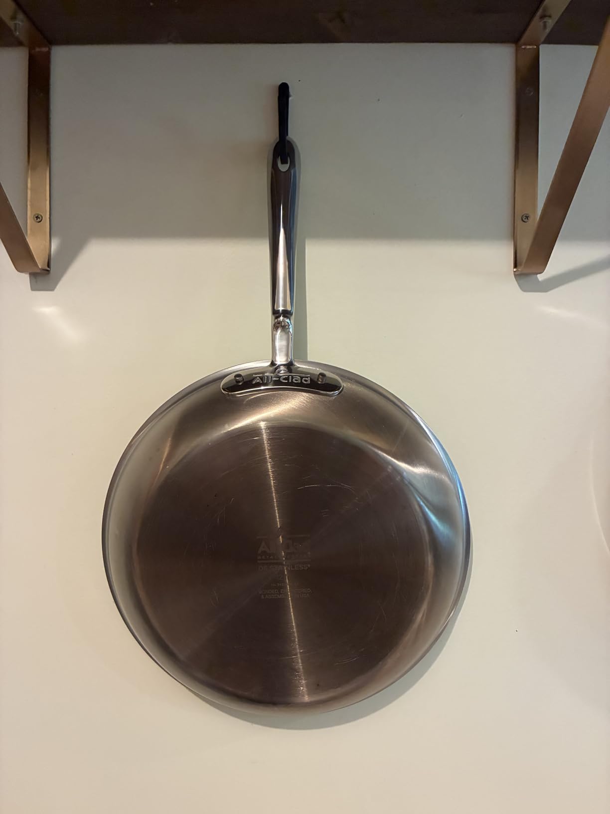 All-Clad D5 5-Ply Brushed Stainless Steel Fry Pan 12 Inch Induction Oven Broiler Safe 600F Pots and Pans, Cookware Silver customer photo 1