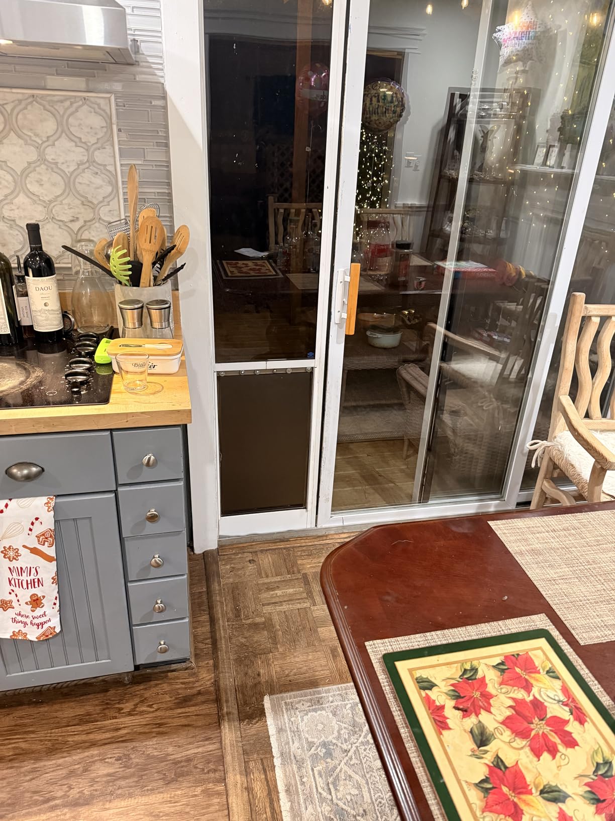 PetSafe Sliding Glass Pet Door, 1 Piece, Large Dogs to 100 lbs, White | Adjustable Height 75 7/8 to 80 11/16 Inches, No-Cut DIY Install into Existing Track, Magnetic Flap, Durable Aluminum Frame customer photo 1