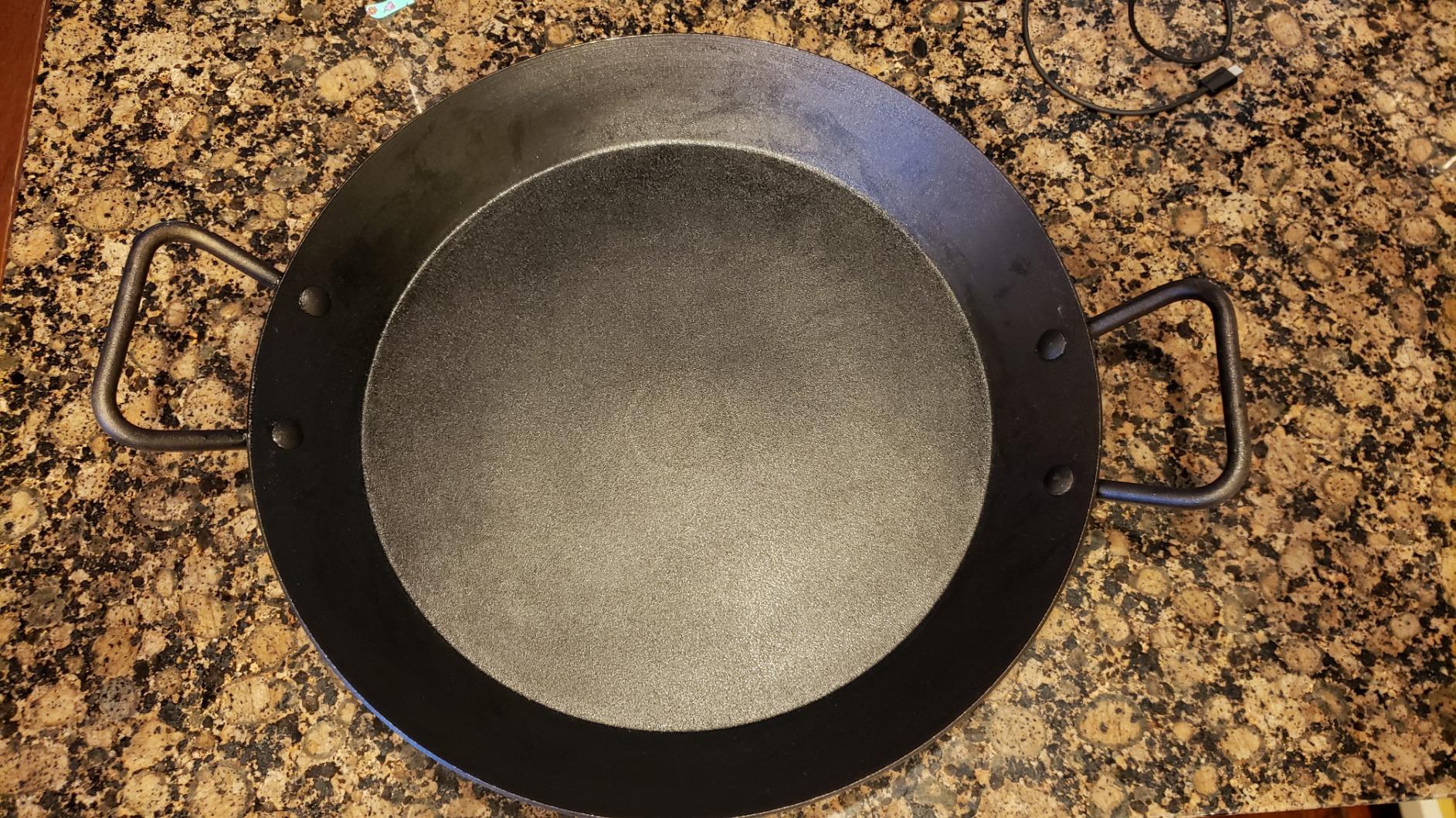 Lodge Pre-Seasoned Carbon Steel Skillet - Use in the Oven, on the Stove, on the Grill, or Over a Campfire - 15 Inch customer photo 1