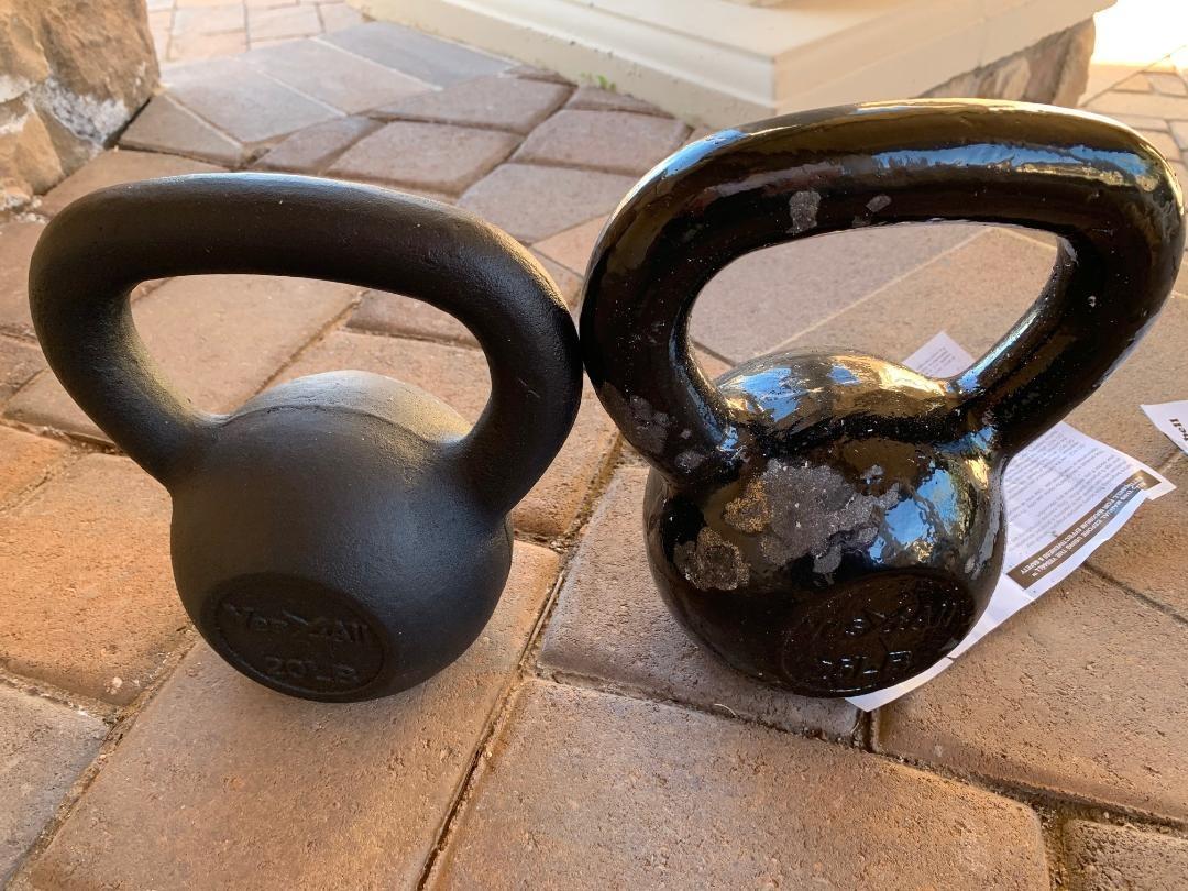 Yes4All Kettlebell Sets, 5 - 10 - 15 - 20 - 25 - 30 LB Cast Iron Strength Training Kettlebells, Wide Handles & Flat Bottom, Multi-Level from Beginners to Pros for Strength Training & Home Gym customer photo 1