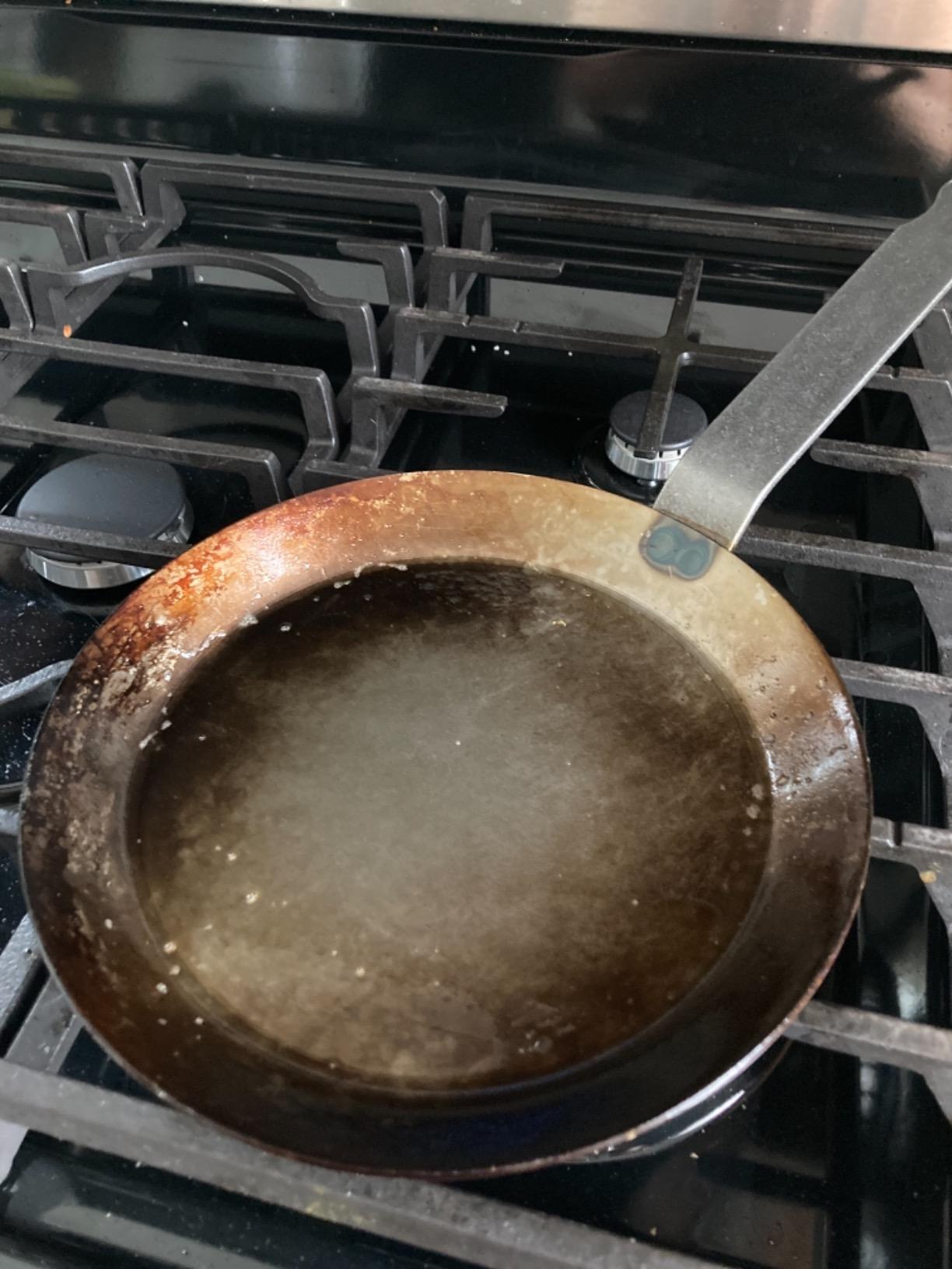Matfer Bourgeat Black Carbon Steel Crepe Pan, 8 1/2
