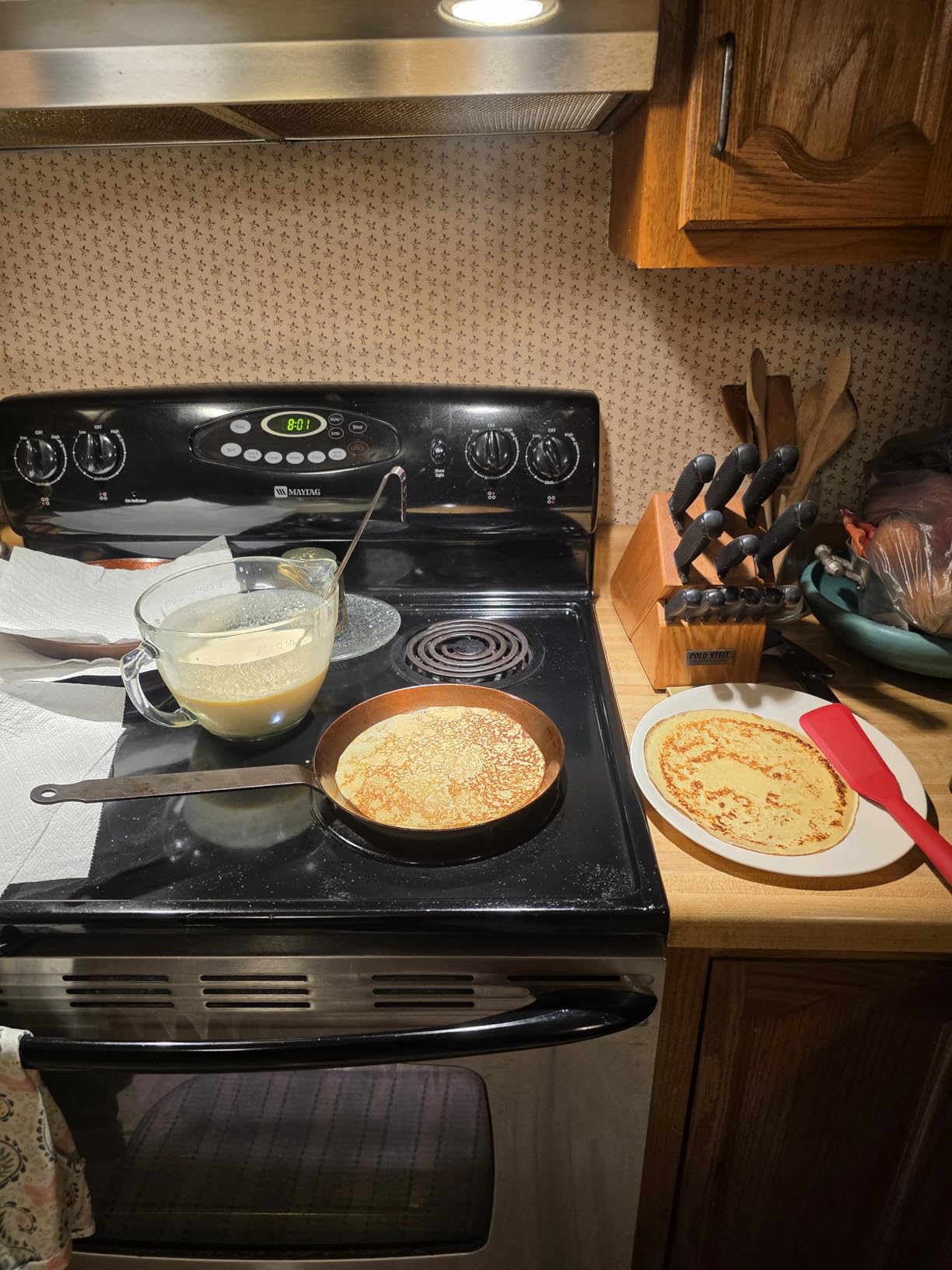 Matfer Bourgeat Black Carbon Steel Crêpe Pan, 9 1/4