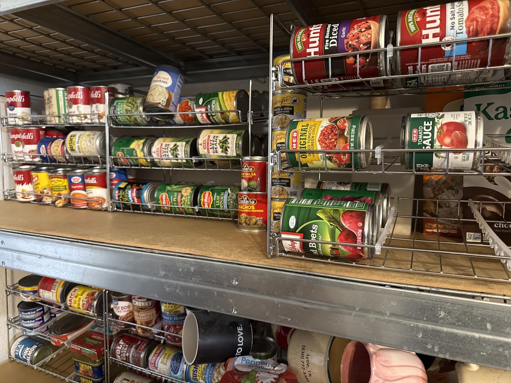 Deco Brothers Stackable Can Rack Organizer for Kitchen and Pantry, Holds Upto 36 Cans, Chrome Finish customer photo 2