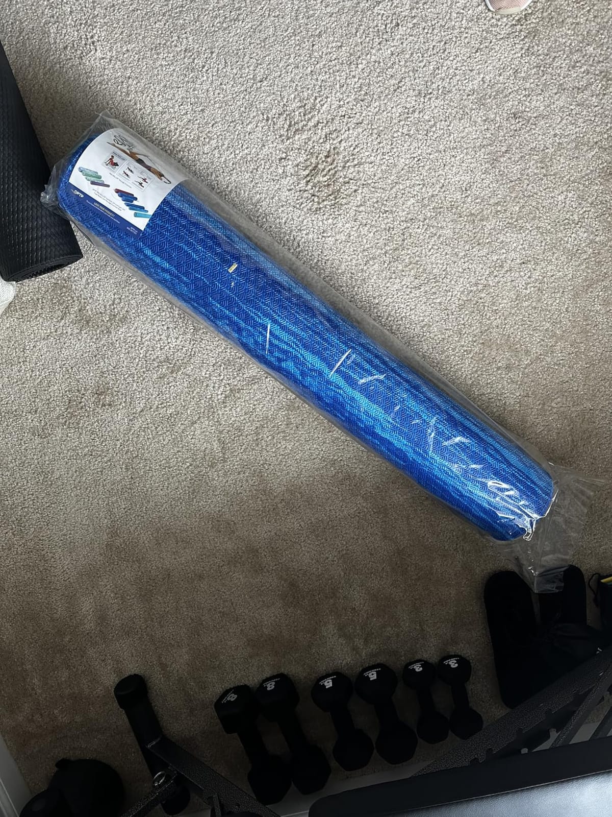 OPTP PRO-Roller Soft Density Foam Roller - Round, Blue, 36