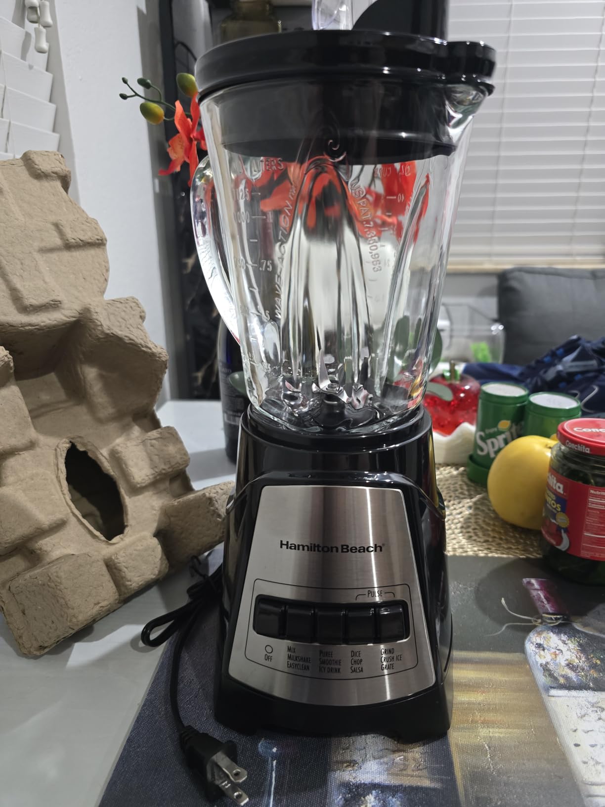 Hamilton Beach Power Elite Blender for Smoothies with Wave Action System, 40 oz Glass Jar, 700W, 58148AG customer photo 2
