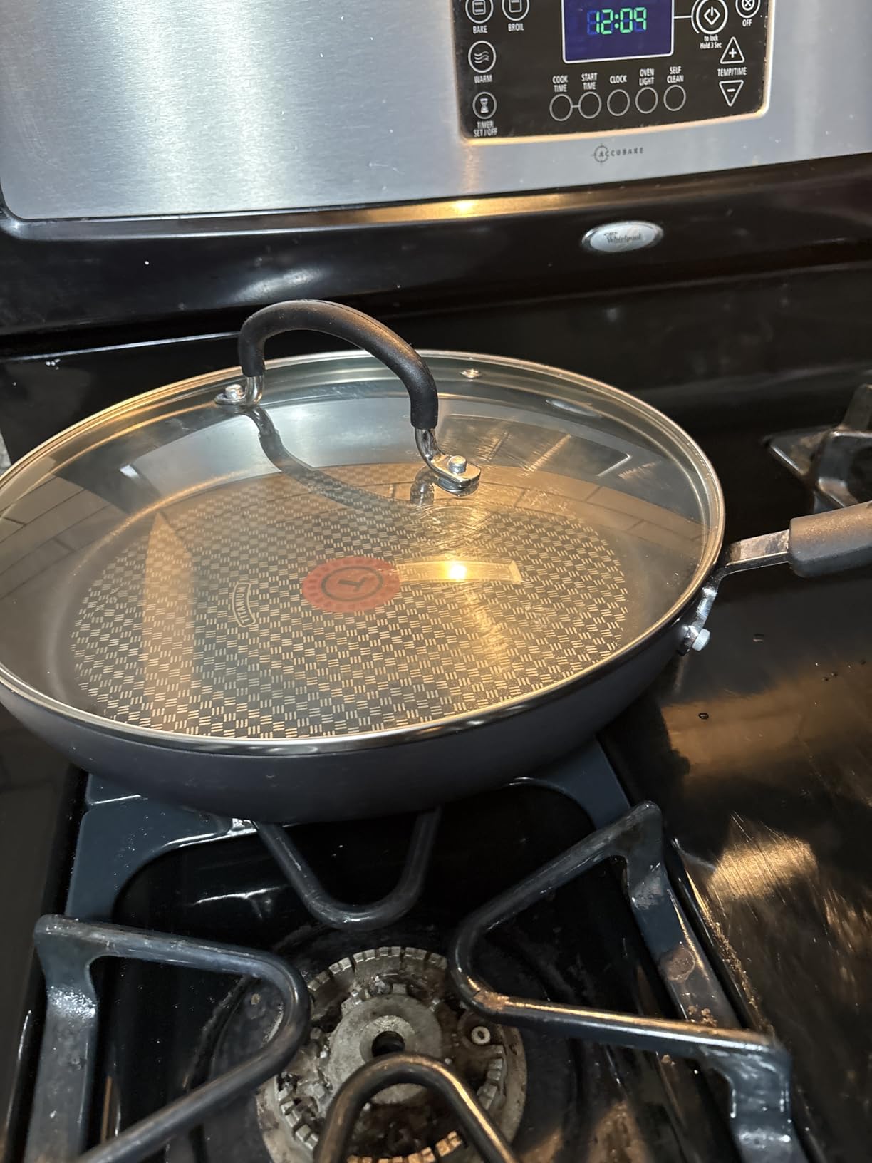 T-Fal Ultimate Hard Anodized Nonstick Fry Pan With Lid 12 Inch, Oven Broiler Safe 400F, Lid Safe 350F, Cookware, Pots and Pans customer photo 2