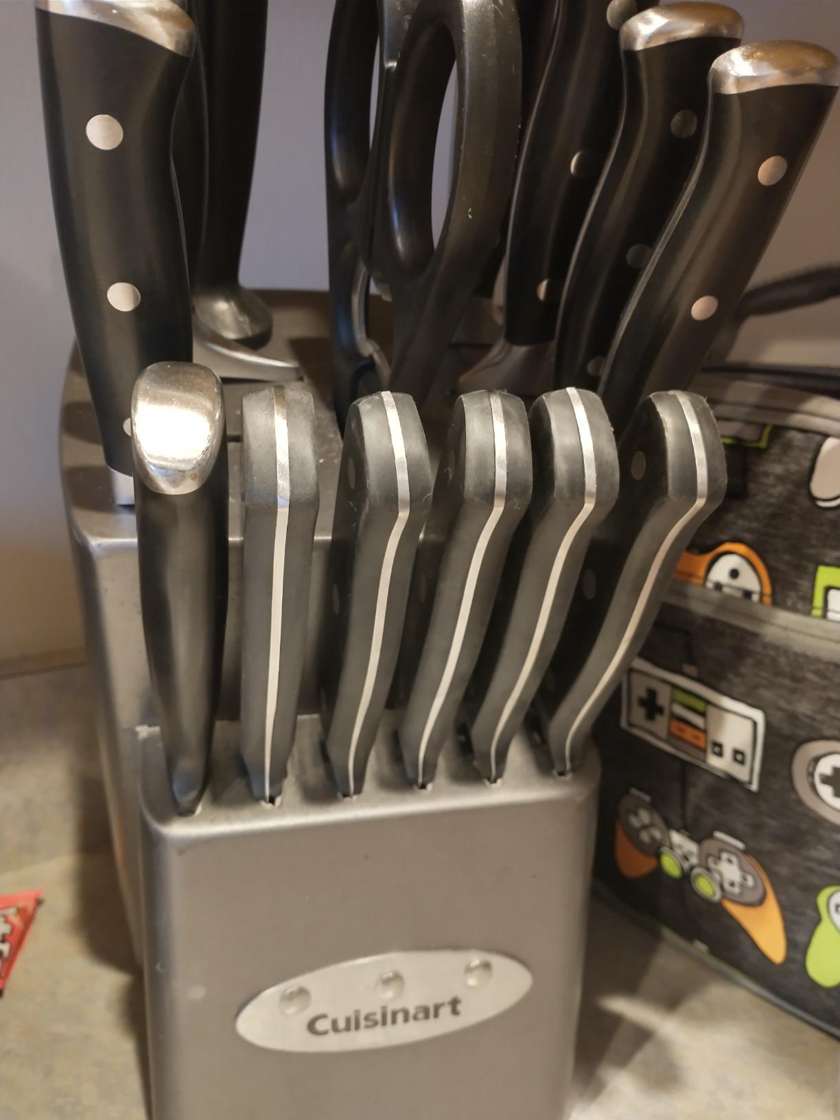 Cuisinart C77TR-S6SK Triple Rivet Collection 6-Piece Steak Knife Set, Black customer photo 2