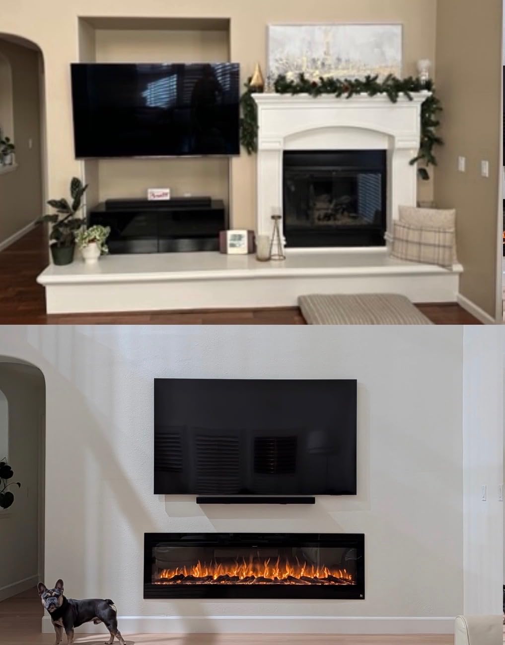 Touchstone Smart Electric Fireplace-The Sideline 50
