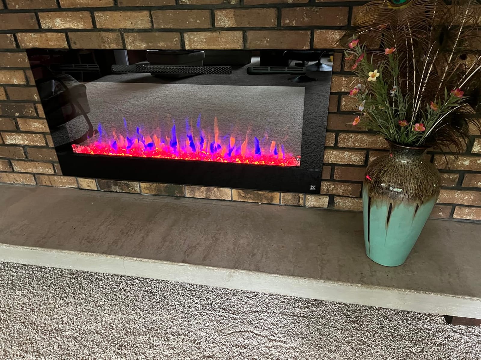 Touchstone Smart Electric Fireplace-The Sideline 50