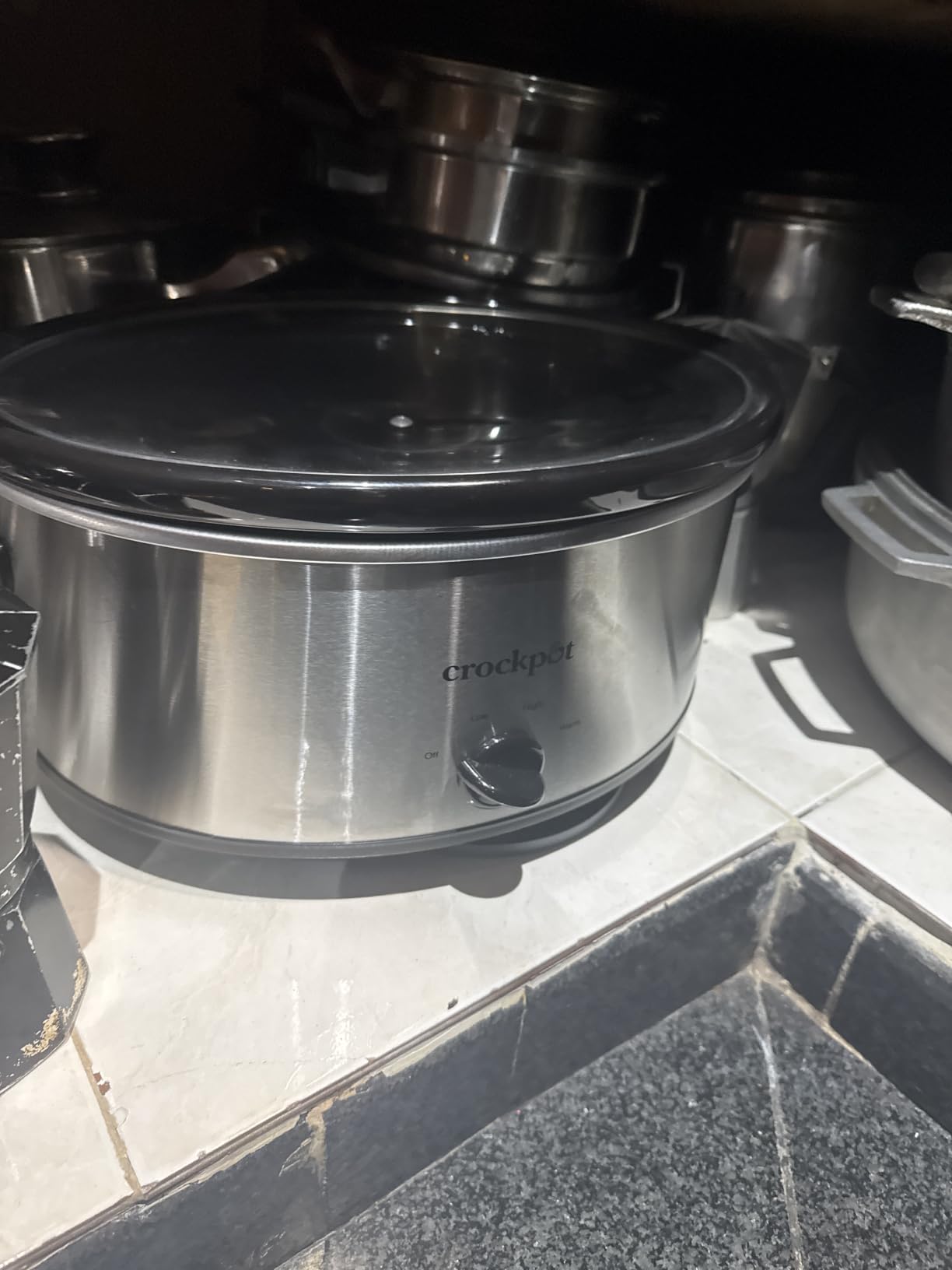 Crock-Pot 7-Quart Manual Slow Cooker, Family Size Serves 8+ People & Fits 6-lb Roast, Removable Stoneware with Warming Setting, Dishwasher Safe for Easy Cleanup, Charcoal customer photo 2