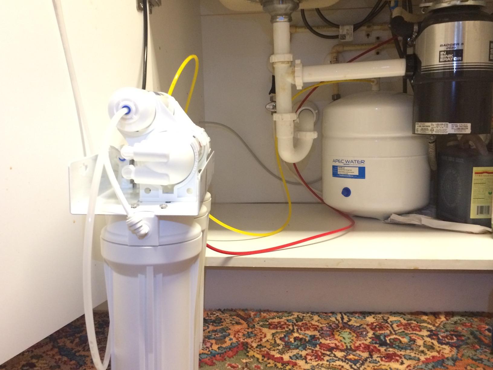APEC Water RO-90, 5-Stage Under Sink Reverse Osmosis System, 90 GPD | NSF Certified 372 & 58, Reduces 99% of Impurities, DIY Installation customer photo 1