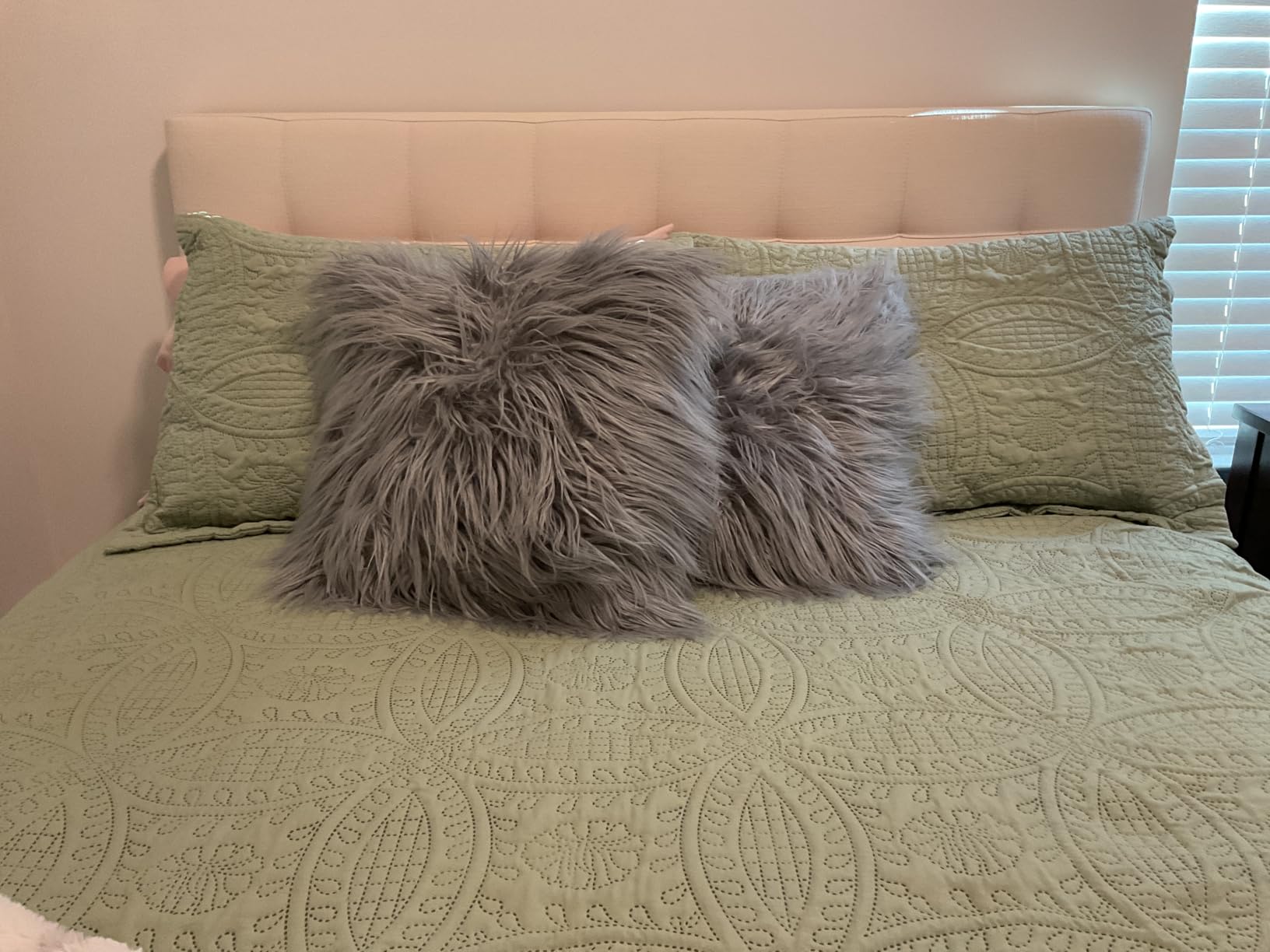 Modway Lily Tufted Linen Fabric Upholstered Queen Headboard in Beige customer photo 2