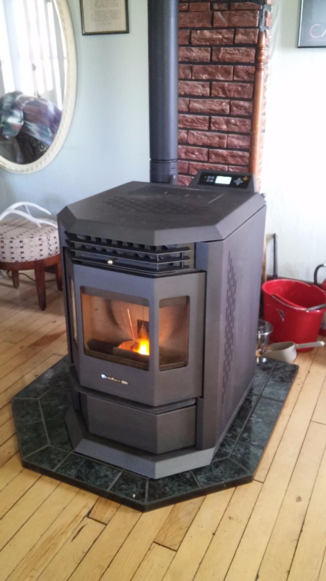 Wood Pellet Stove HP22 2,800 Sq Ft. Pellet Fuel EPA Cert. 55 Pound Hopper customer photo 2