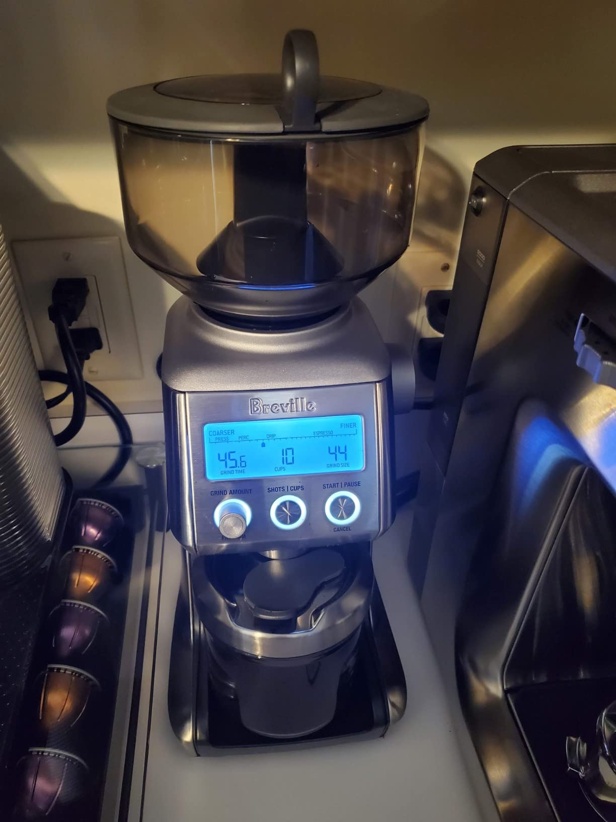 Breville BCG820BSS Smart Grinder Pro, Brushed Stainless Steel | Grind coffee and espresso beans precisely with programmable conical burr grinder including 60 settings for any brew method customer photo 1