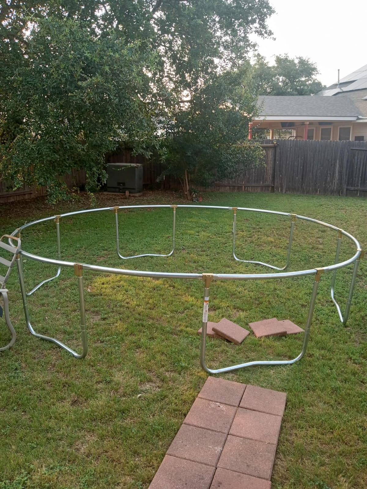 Skywalker Trampoline Outdoor 8 FT, 12 FT, 15 FT Jump N' Dunk Round Outdoor Trampoline with Net, Trampoline Mat, and Basketball Hoop for Trampoline customer photo 2