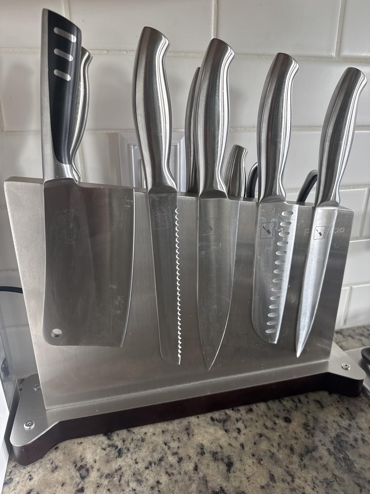 Utopia Kitchen 7 inch Cleaver Knife Stainless Steel Chef Butcher Knives for Meat, Vegetable Multipurpose Kitchen Chef Knife Chopping Bone customer photo 1