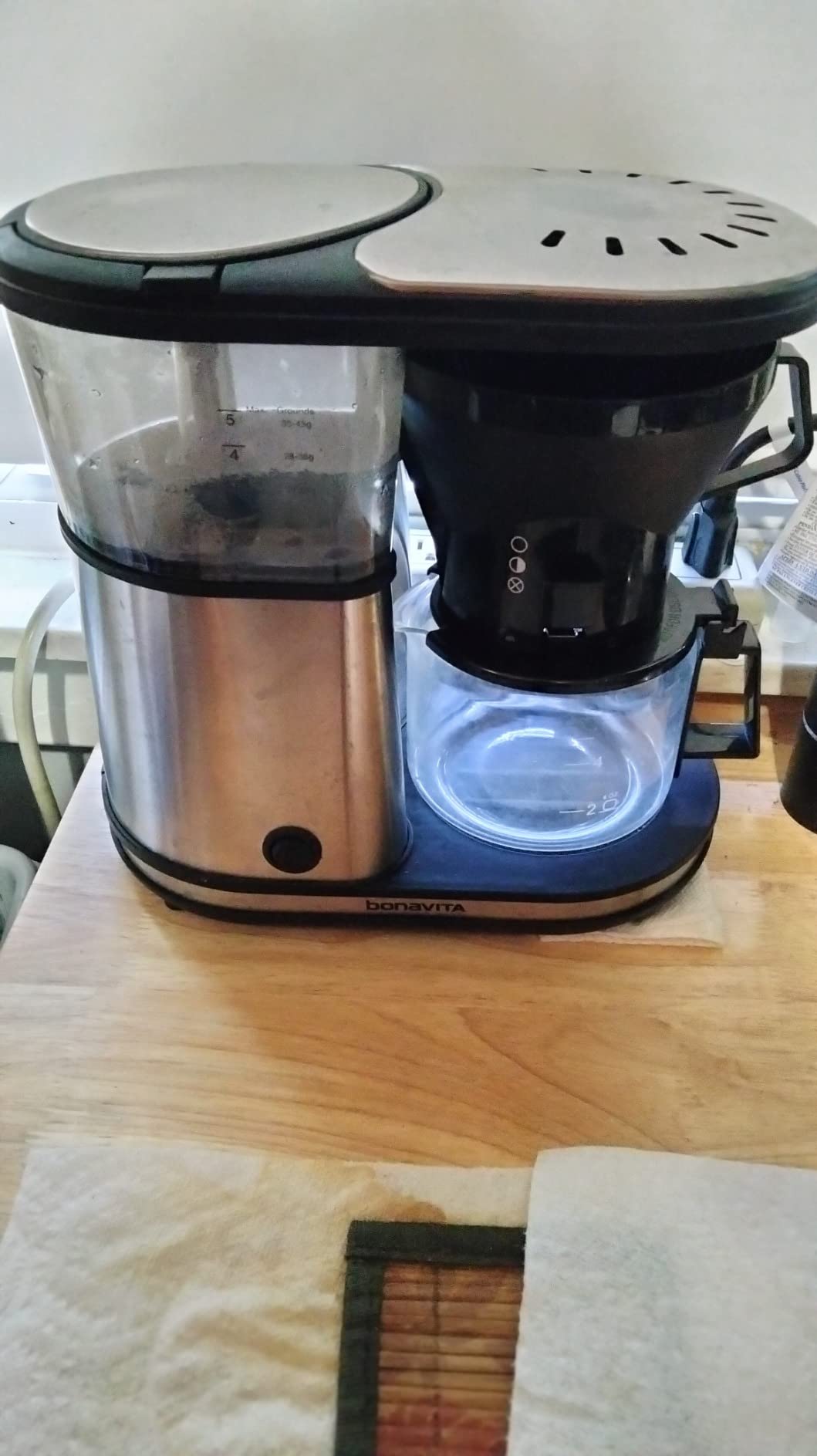 Bonavita 5 Cup Drip Coffee Maker Machine, One-Touch Pour Over, Auto Pause Brewing with Stainless Steel Double Wall Thermal Carafe, SCA Certified, Dishwasher Safe, BV1500TS customer photo 1