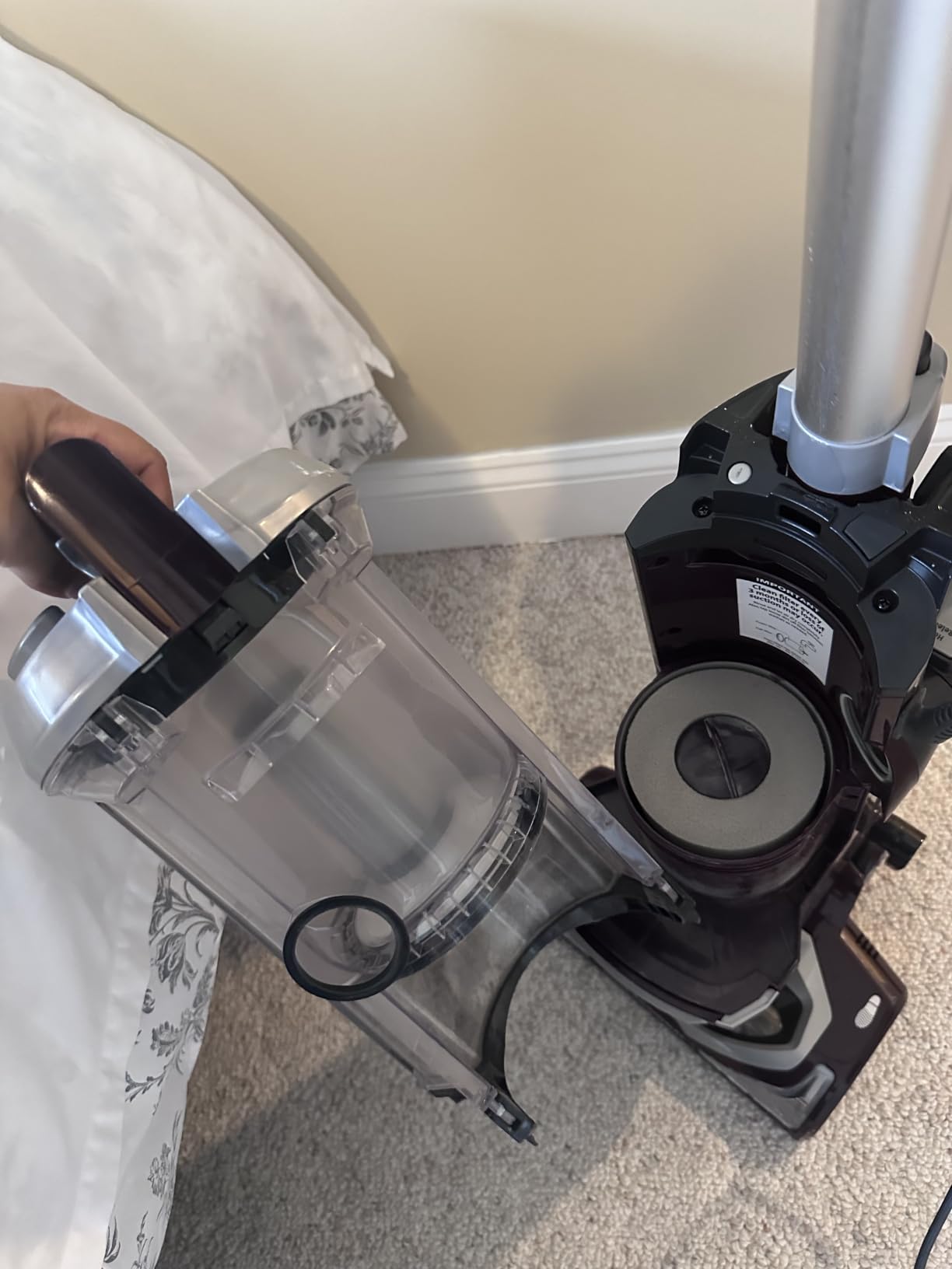 Shark NV752 Rotator Powered Lift-Away TruePet Upright Vacuum with HEPA Filter, Large Dust Cup Capacity, LED Headlights, Upholstery Tool, Perfect Pet Power Brush & Crevice Tool, Bordeaux customer photo 1