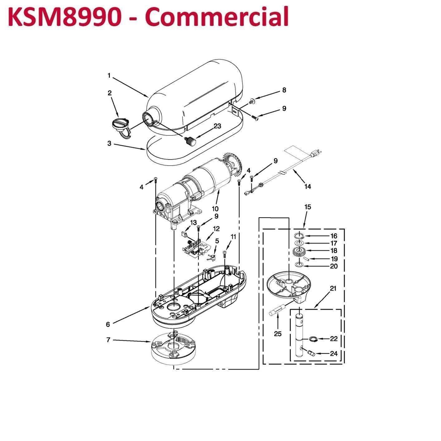 KitchenAid NSF Certified Commercial Series 8-Qt Bowl Lift Stand Mixer - KSM8990 customer photo 1
