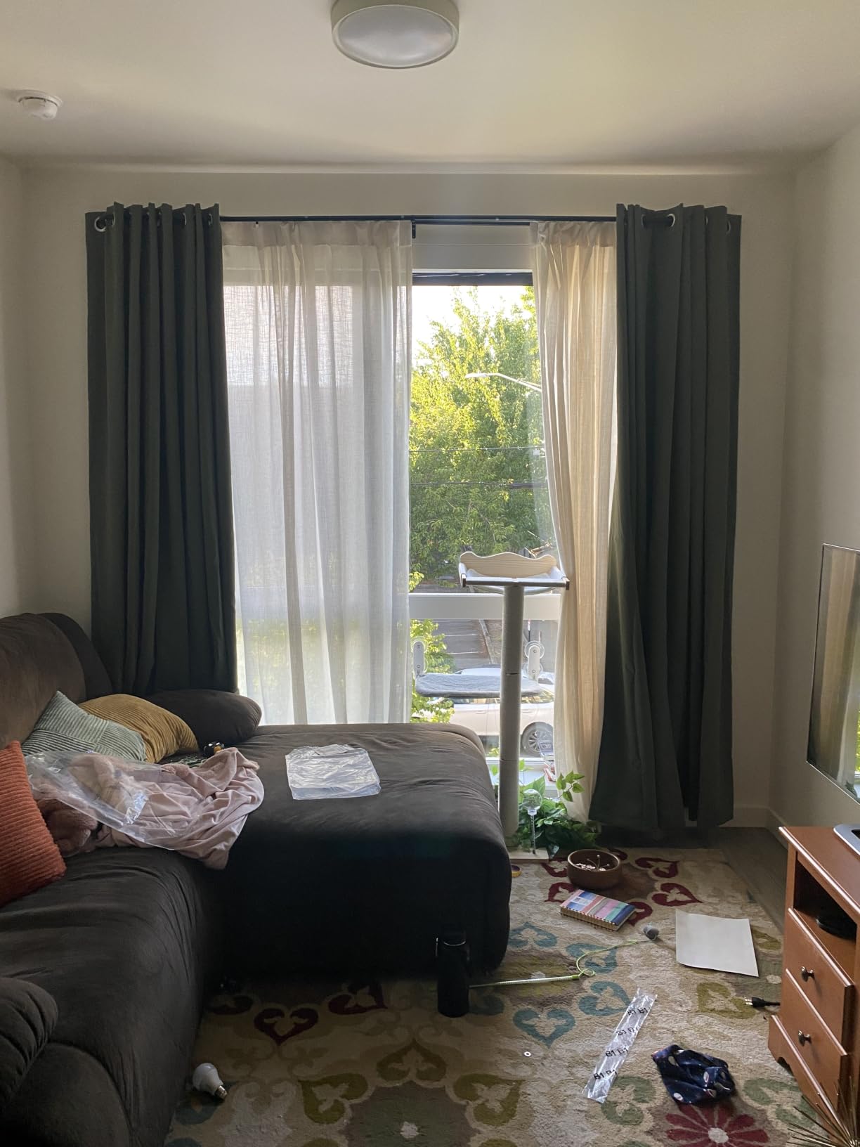 H.VERSAILTEX 100% Blackout Curtains for Bedroom Black Out Curtains 96 inch Thermal Insulated Long Blackout Curtains for Living Room, Energy Saving Curtains for Patio Door Grommet (1 Panel, Jet Black) customer photo 1