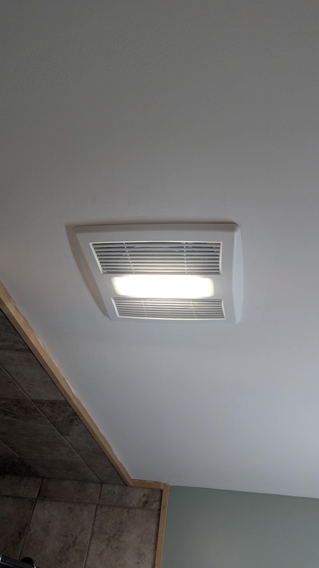 Broan-NuTone Bathroom Exhaust Fan with LED Light and Roomside Installation, Energy Star Certified, 110 CFM, 1.0 Sones, AE110L customer photo 2