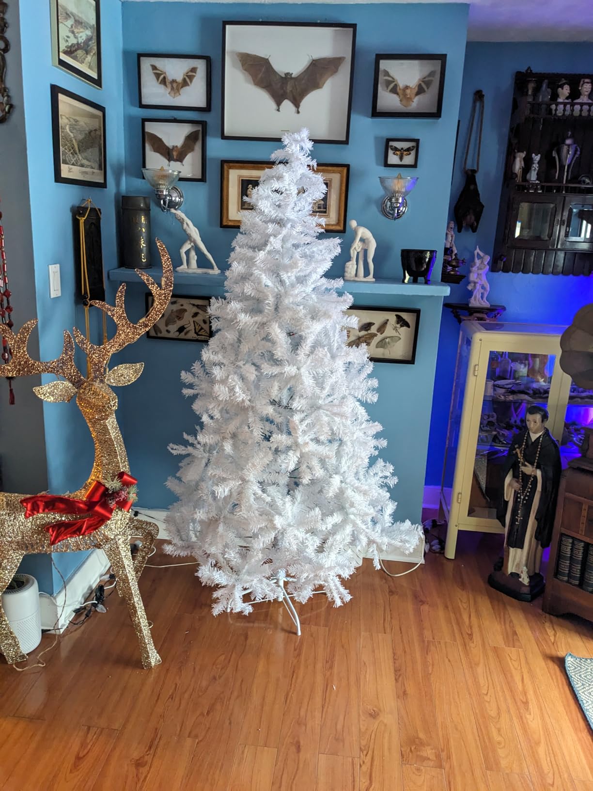 Best Choice Products Artificial Christmas Tree, 6ft Premium Unlit Hinged Design, Dense Branches Realistic Holiday Décor w/Easy Assembly, Base customer photo 2