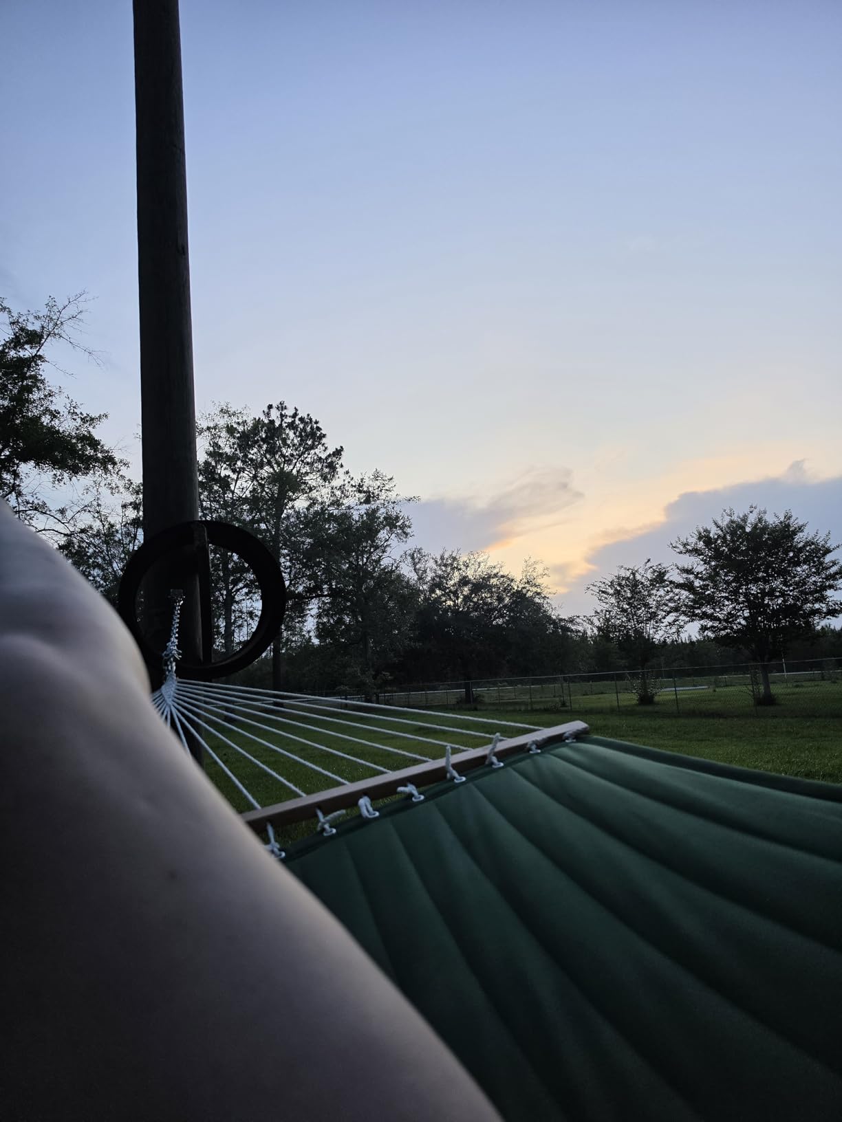 Lazy Daze 12FT Double Quilted Hammock with Spreader Bar for Outside Natural | 2 Person Heavy Duty Hammock with Detachable Pillow and Carabiners for Outdoor Backyard Poolside, 450lbs Weight Capacity customer photo 2
