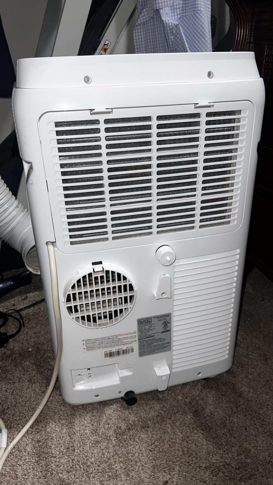BLACK+DECKER Portable Air Conditioner, 10,000 BTU, BPACT10WT, White customer photo 2